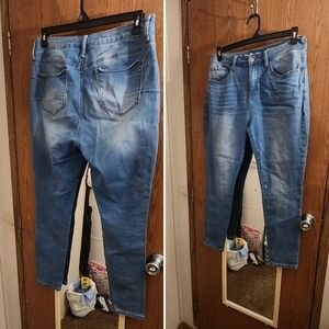 High waisted skinny jeans